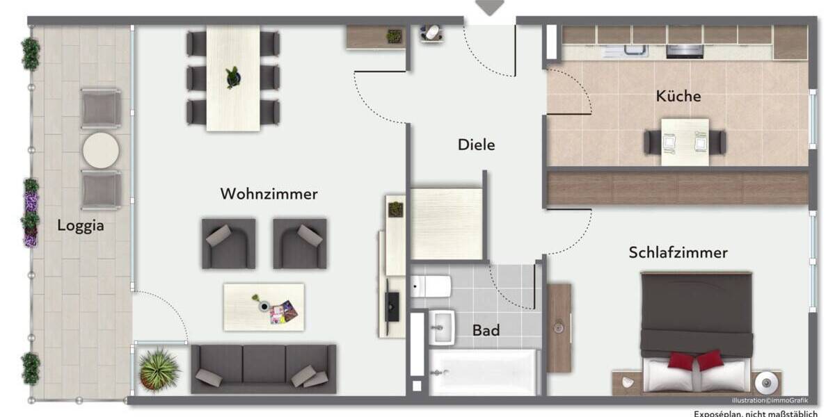 Etagenwohnung Rellingen - 2 Zimmer, 63 m&sup2;, 210.000&euro; | Angebot:26820691