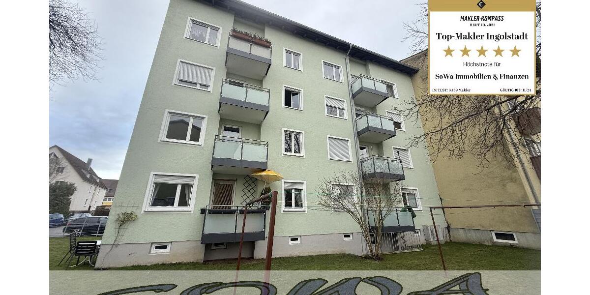 Gut geschnittene 3 Zimmer Wohnung mit Balkon in Neuburg - Ein Objekt von Ihrem Immobilienpartner SOWA Immobilien und Finanzen 3 zimmer