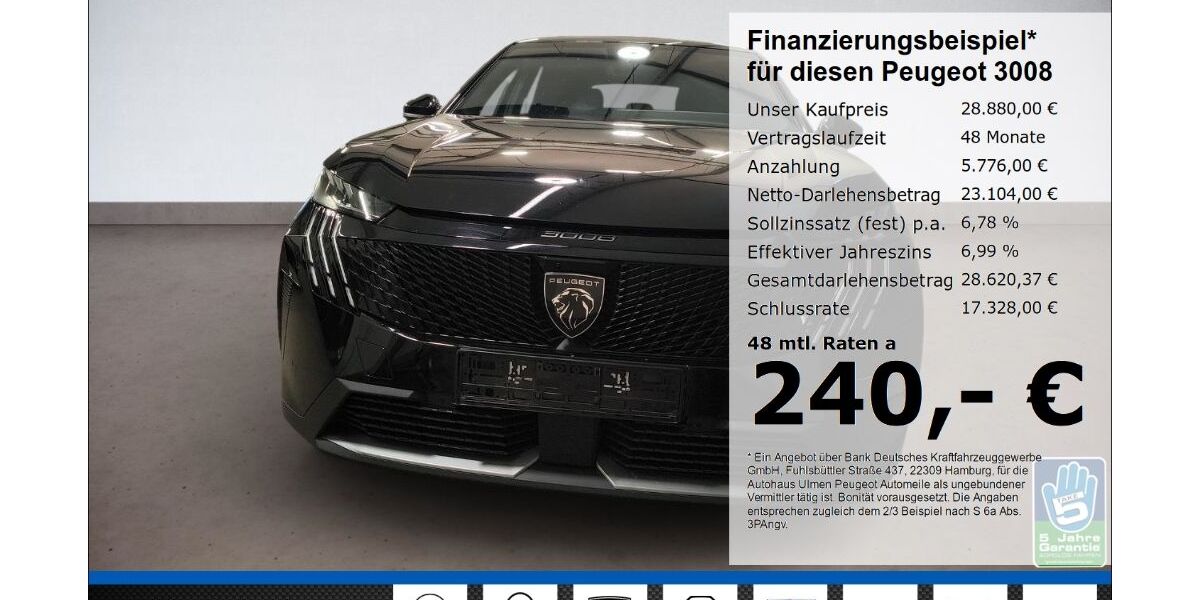 Peugeot 3008 34.084 km 28.880 &euro; Düsseldorf 40233