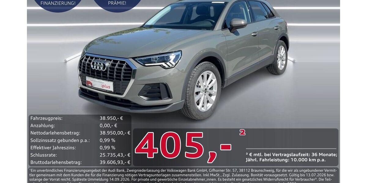 Audi Q3 14.984 km 37.390 &euro; Ingolstadt 85057