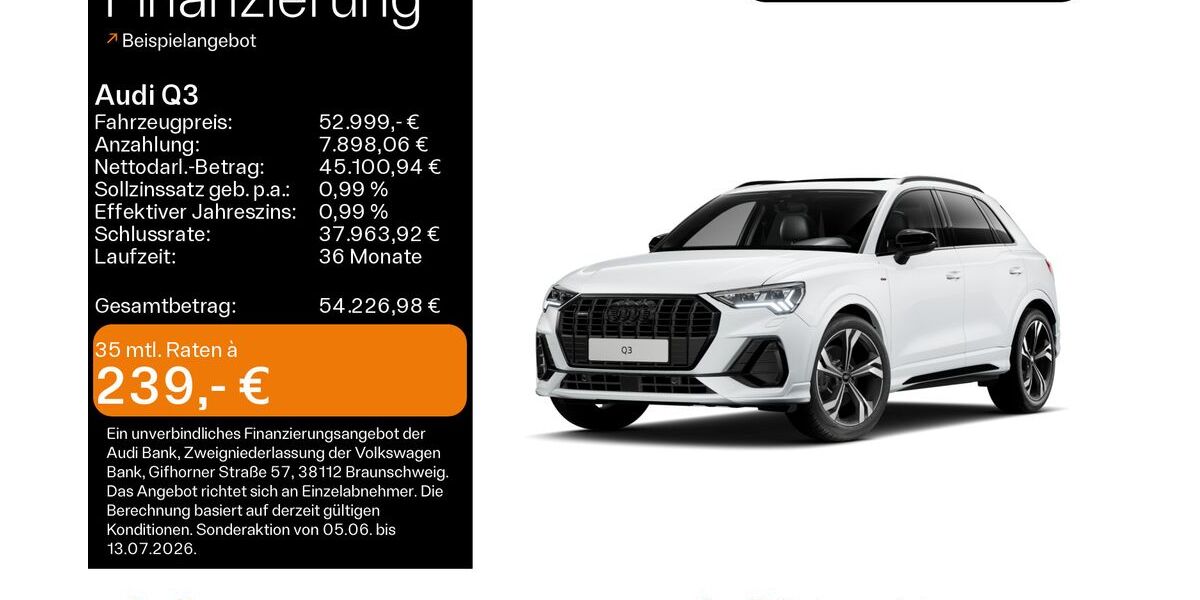 Audi Q3 5.200 km 52.999 &euro; Hanau 63452