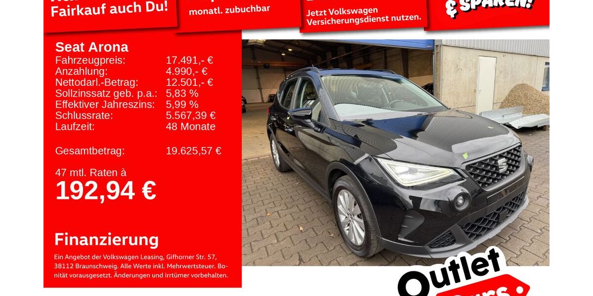 Seat Arona 67.567 km 17.491 &euro; Weinheim 69469