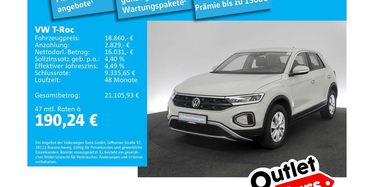 VW T-Roc 38.307 km 18.860 &euro; Dachau 85221