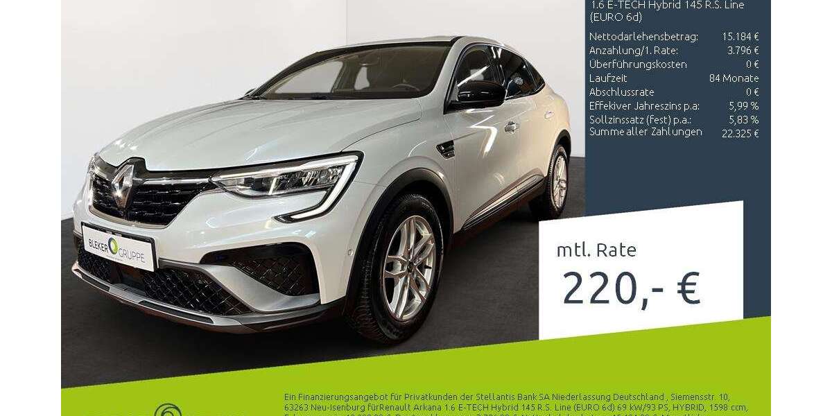 Renault Arkana 65.997 km 18.980 &euro; Münster 48163