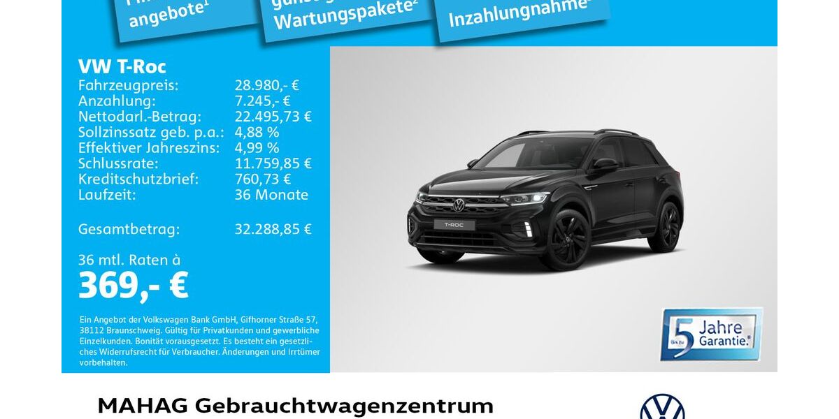 VW T-Roc 8.966 km 28.980 &euro; München 80935