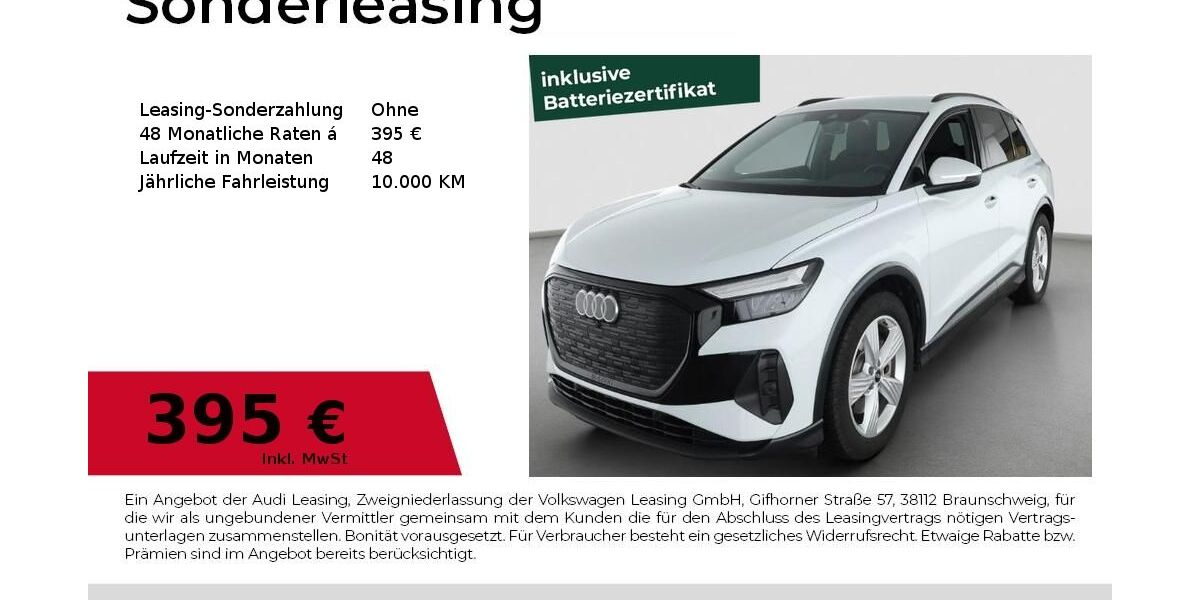 Audi Q4 7.841 km 42.990 &euro; Dessau-Roßlau 06844