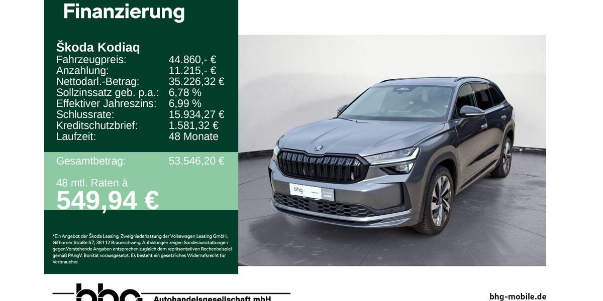 Skoda Kodiaq 16.869 km 44.460 &euro; Freudenstadt 72250