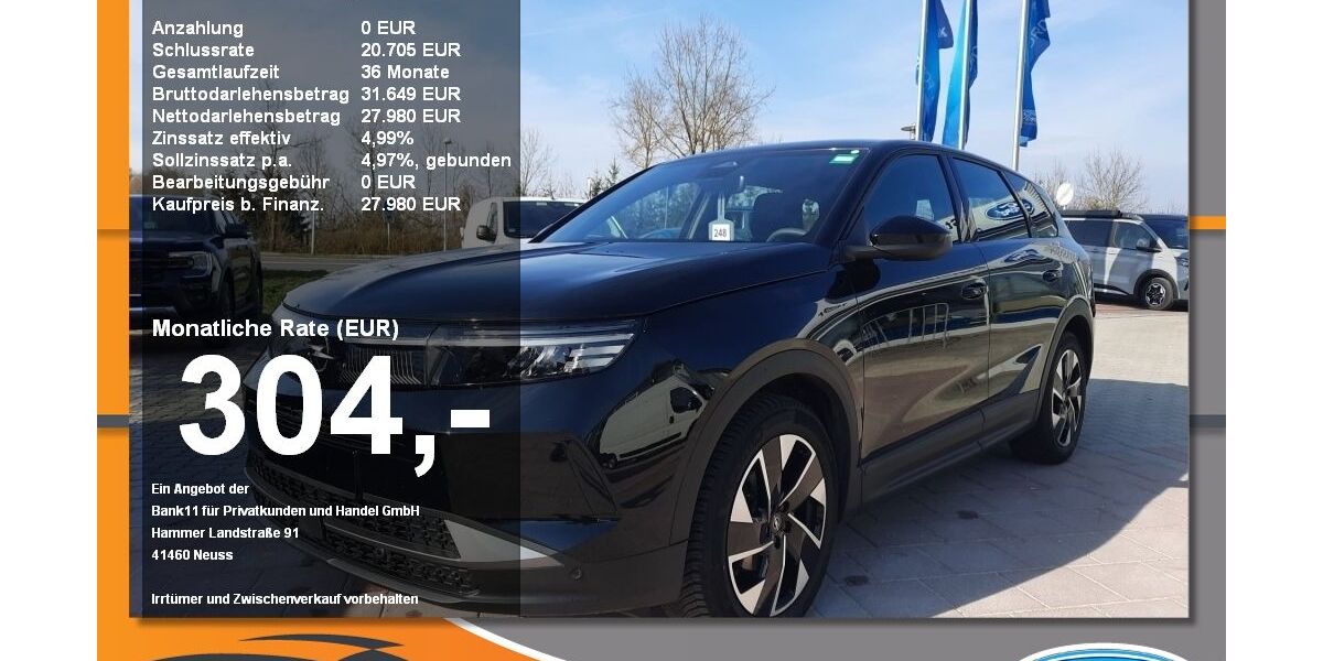 Opel Grandland (X) 29.720 km 24.890 &euro; Neustadt / Donau 93333