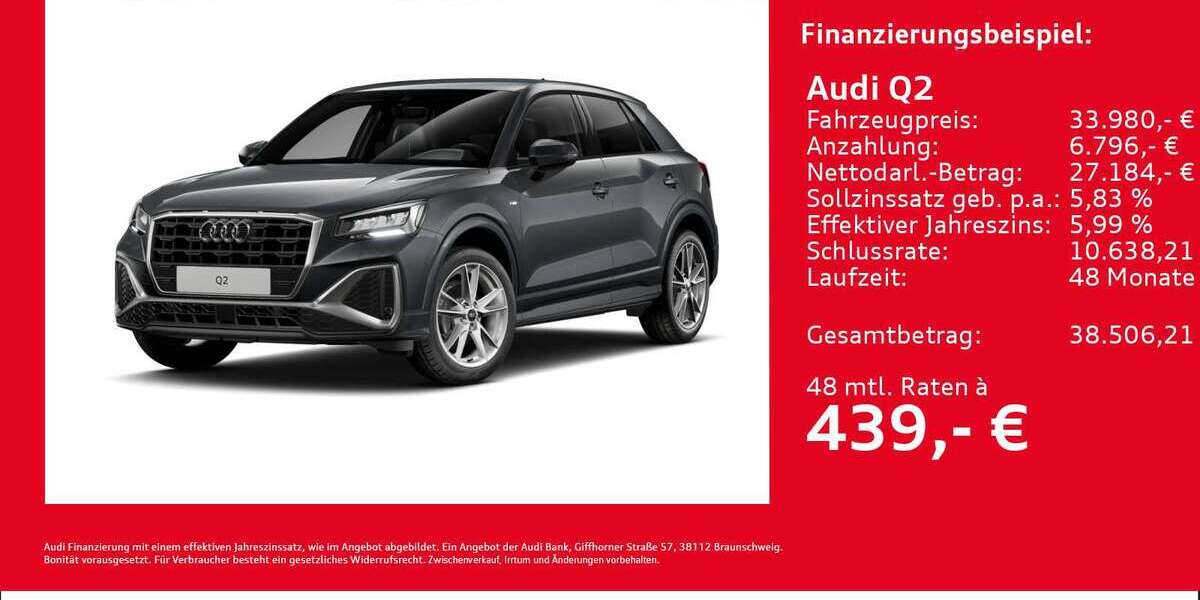 Audi Q2 7.366 km 33.980 &euro; Hamburg 22419