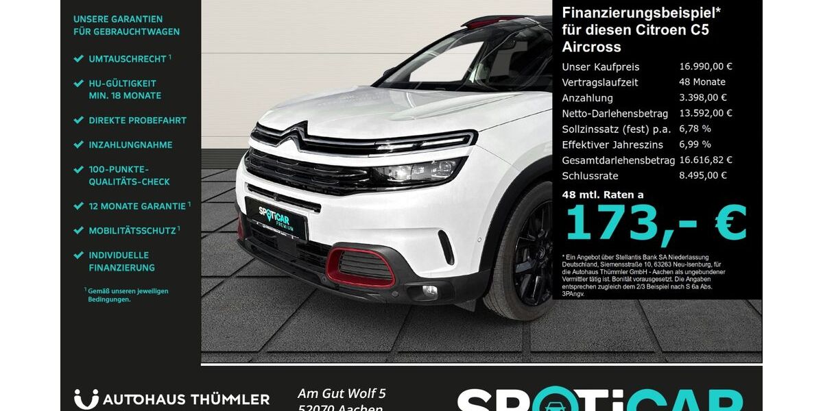 Citroen C5 Aircross 111.431 km 16.890 &euro; Aachen 52070