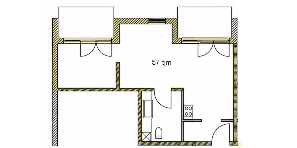 Erdgeschoßwohnung Lennestadt - 2 Zimmer, 57 m&sup2;, 460&euro; | Angebot:26405938