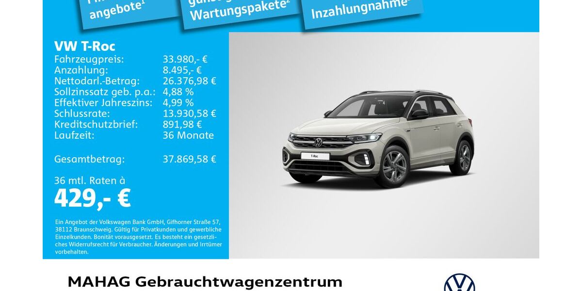 VW T-Roc 43.322 km 33.980 &euro; München 80935