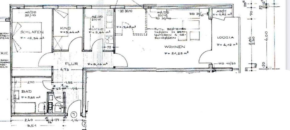 Renovierte 3 Zimmer Wohnung 70m2 Provisions frei 3 zimmer