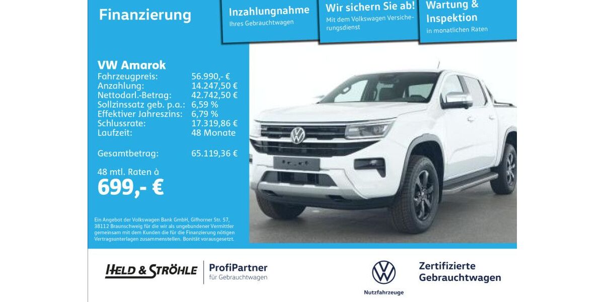 VW Amarok 11.003 km 56.990 &euro; Ulm 89079