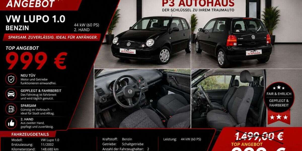 VW Lupo 149.000 km 999 &euro; Walldorf 64546