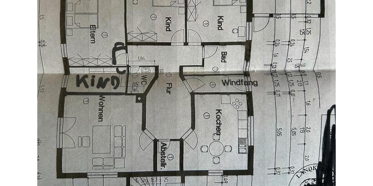 Erdgeschoßwohnung Dautphetal - 5 Zimmer, 150 m&sup2;, 350.000&euro; | Angebot:26615518