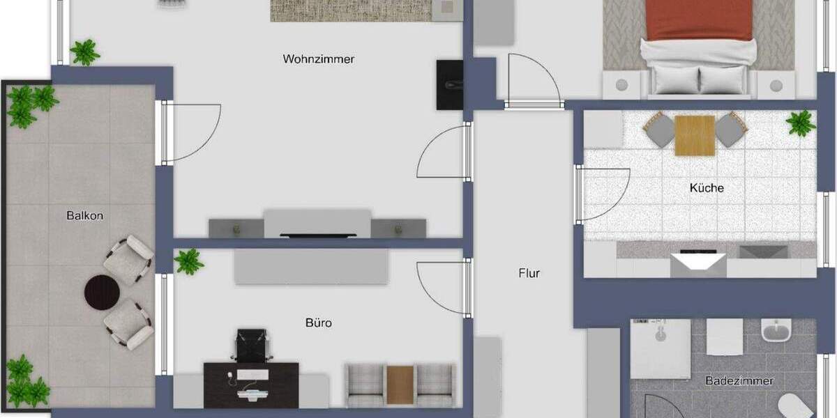 Etagenwohnung Hildesheim West - 4 Zimmer, 94 m&sup2;, 259.000&euro; | Angebot:25200518