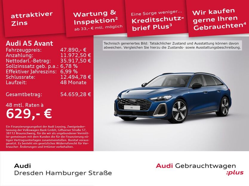 Audi A5 7.852 km 47.890 € Dresden 01067