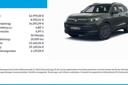 VW Tiguan 9.344 km 42.999 &euro; Leinefelde-Worbis/DE 37327