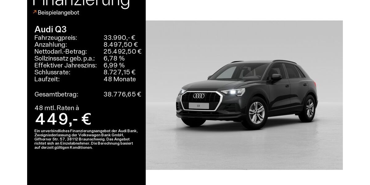 Audi Q3 18.100 km 33.480 &euro; Bad Nauheim 61231