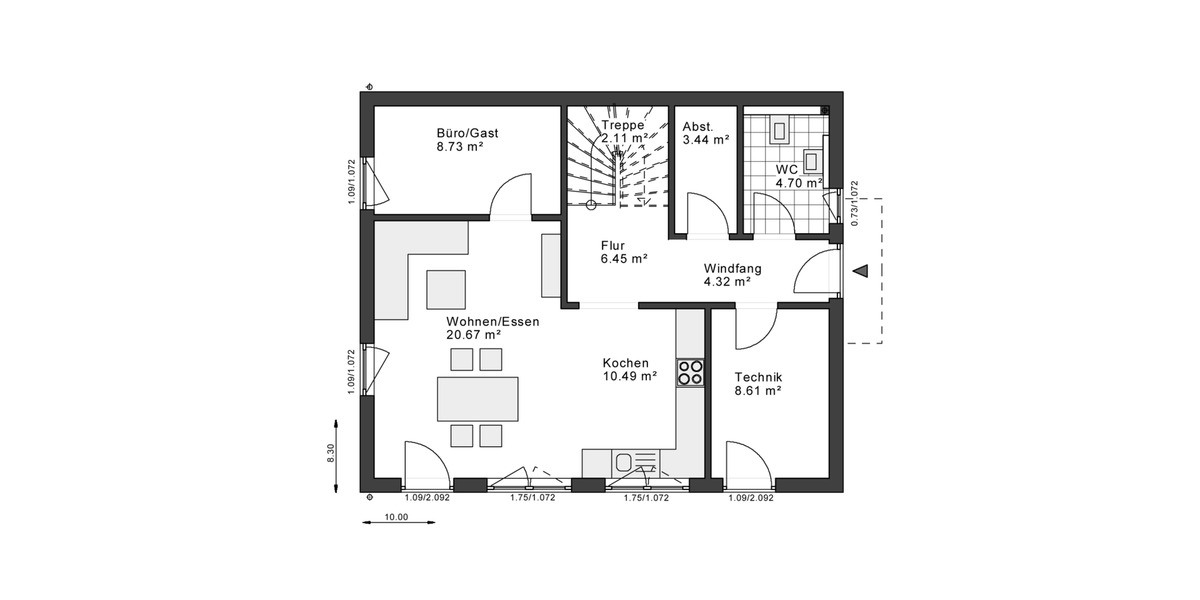 Einfamilienhaus Rheinberg - 4 Zimmer, 140 m&sup2;, 1.750&euro; | Angebot:26395170