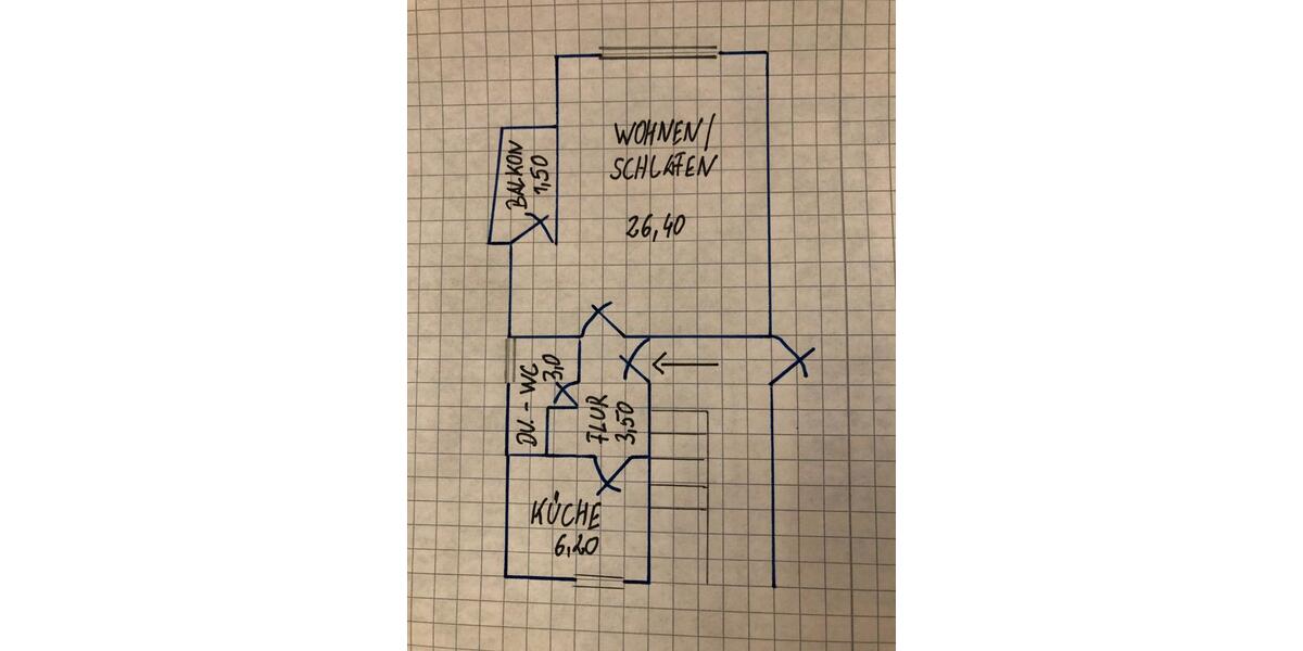 Hochparterre Barbing - 1 Zimmer, 40 m&sup2;, 480&euro; | Angebot:26042538