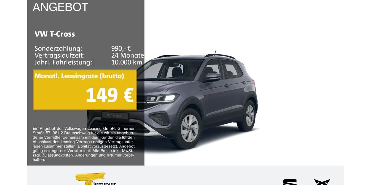 VW T-Cross 10.111 km 20.990 &euro; Gelsenkirchen OT Beckhausen 45899
