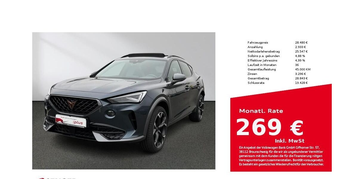 Cupra Formentor 71.967 km 28.480 &euro; Bielefeld 33609