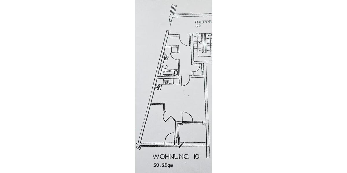 Etagenwohnung Bucha - 2 Zimmer, 50 m&sup2;, 690&euro; | Angebot:26680639
