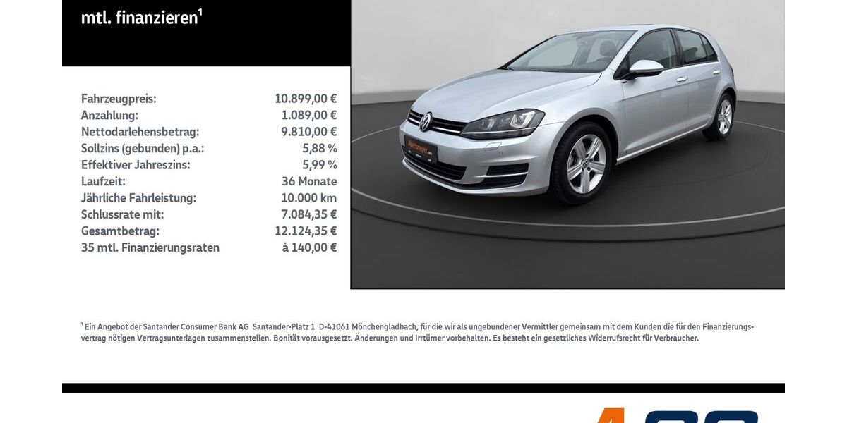 VW Golf 128.150 km 10.899 &euro; Leinefelde-Worbis/DE 37327