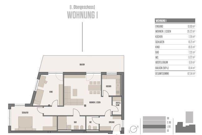 Etagenwohnung Viechtach - 3 Zimmer, 112 m&sup2;, 1.090&euro; | Angebot:18845674