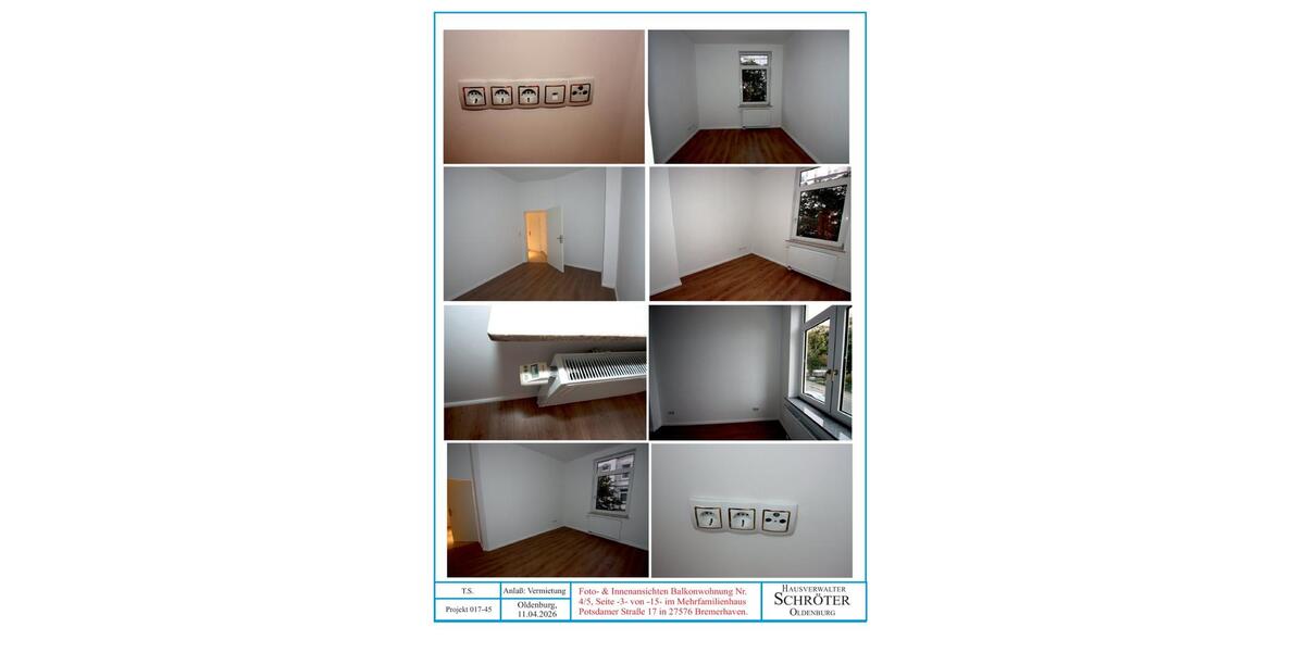Etagenwohnung Bremerhaven - 5 Zimmer, 106 m&sup2;, 970&euro; | Angebot:26148722