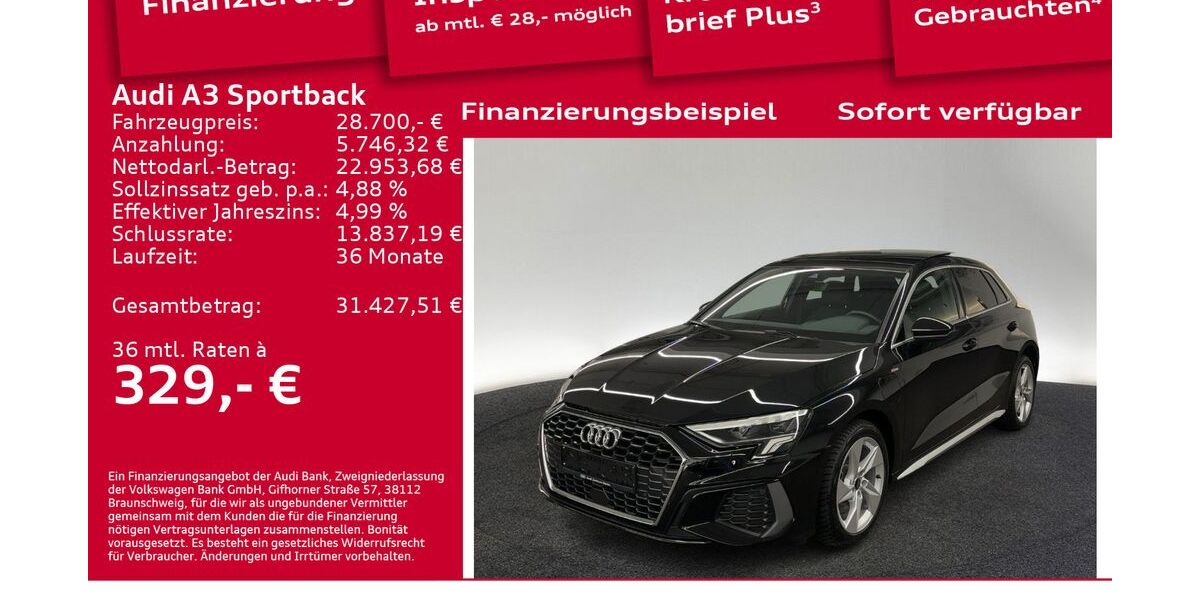 Audi A3 19.000 km 25.250 &euro; Berlin 10587