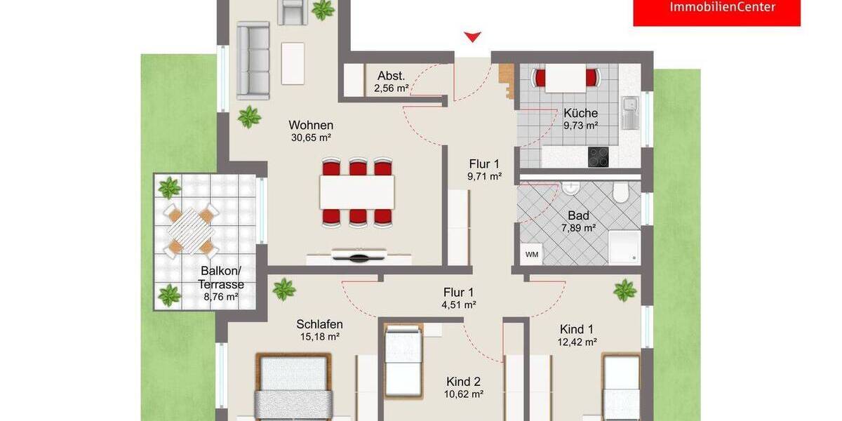 Etagenwohnung Albbruck - 4 Zimmer, 104 m&sup2;, 455.000&euro; | Angebot:26092489