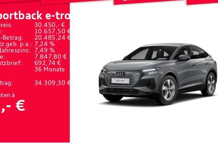 Audi Q4 e-tron 65.973 km 30.450 &euro; Frankfurt am Main 60314