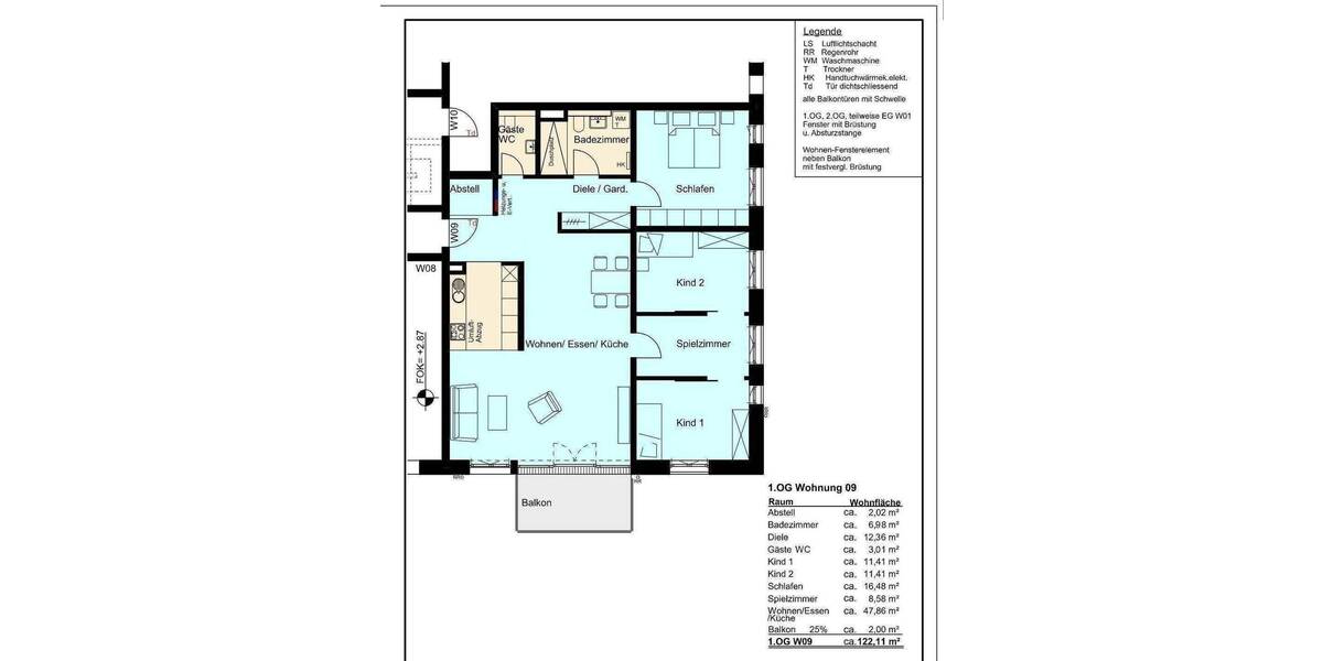 Etagenwohnung Rheinfelden (Baden) Rheinfelden - 5 Zimmer, 122 m&sup2;, 655.000&euro; | Angebot:26858552