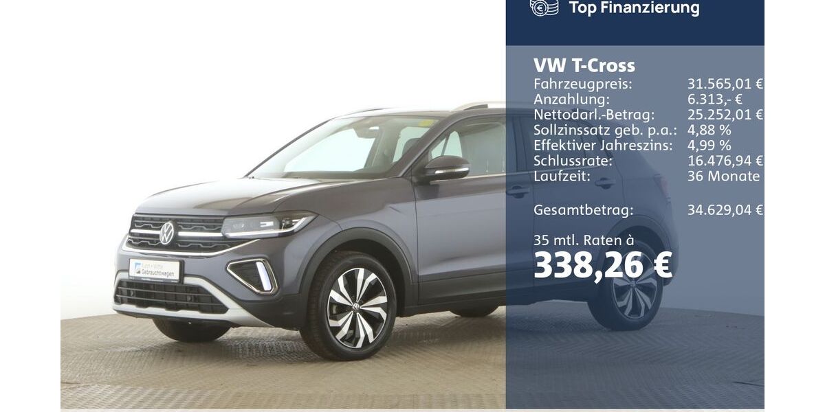 VW T-Cross 27.729 km 23.925 &euro; Jesteburg 21266