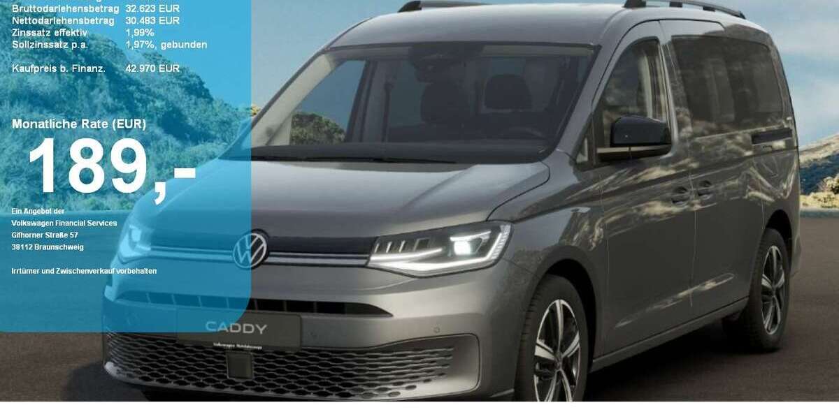 VW Caddy 4.900 km 42.970 &euro; Regensburg 93053