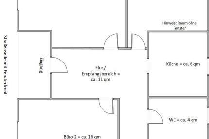 Büro- Praxis, Einzelhandelsfläche zu vermieten zimmer