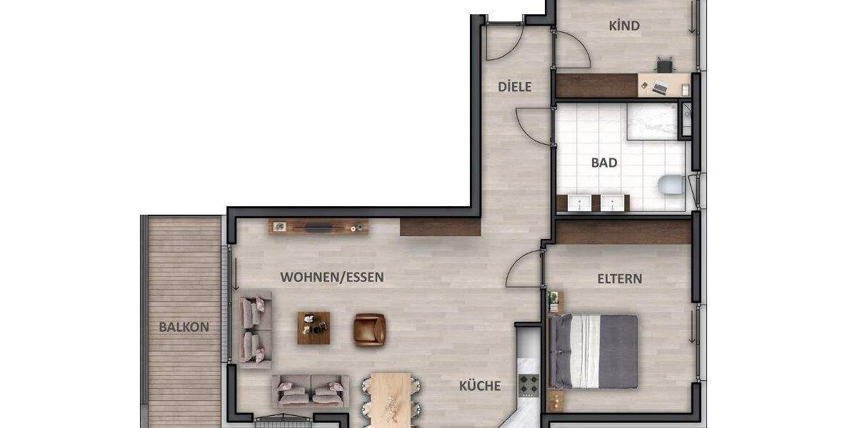 Etagenwohnung Heilbronn / Neckargartach Neckargartach - 3 Zimmer, 91 m&sup2;, 531.900&euro; | Angebot:25779285