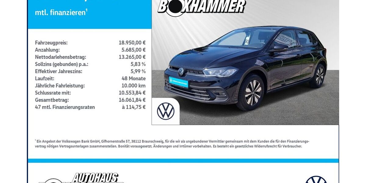 VW Polo 9.314 km 18.950 &euro; Bad Aibling 83043