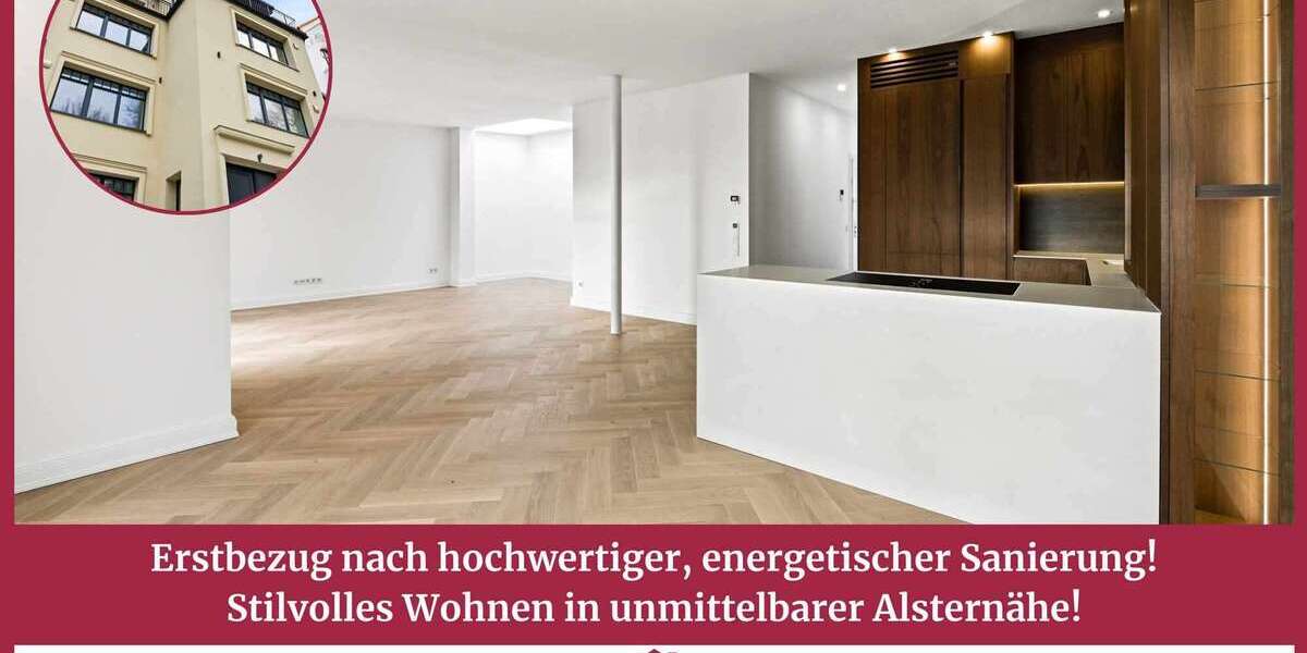 Etagenwohnung Hamburg Winterhude Winterhude - 3 Zimmer, 131 m&sup2;, 2.098.000&euro; | Angebot:27113059