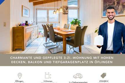 Wohnung Öflingen Öflingen - 3 Zimmer, 79 m&sup2;, 218.000&euro; | Angebot:24811384