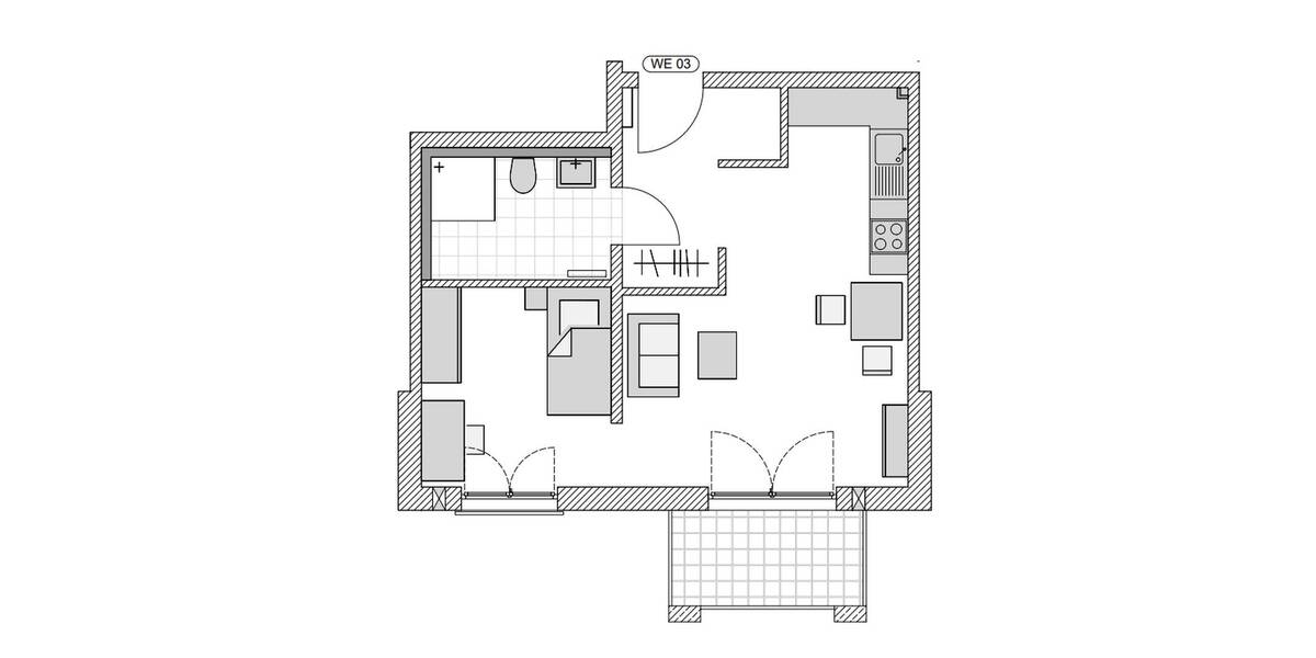 Etagenwohnung Langenzenn Laubendorf - 1 Zimmer, 43 m&sup2;, 645&euro; | Angebot:26306499
