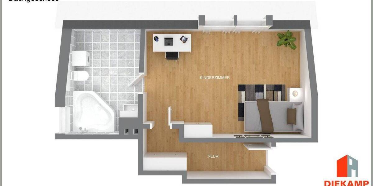 Etagenwohnung Dissen - 5 Zimmer, 110 m&sup2;, 184.000&euro; | Angebot:25741265