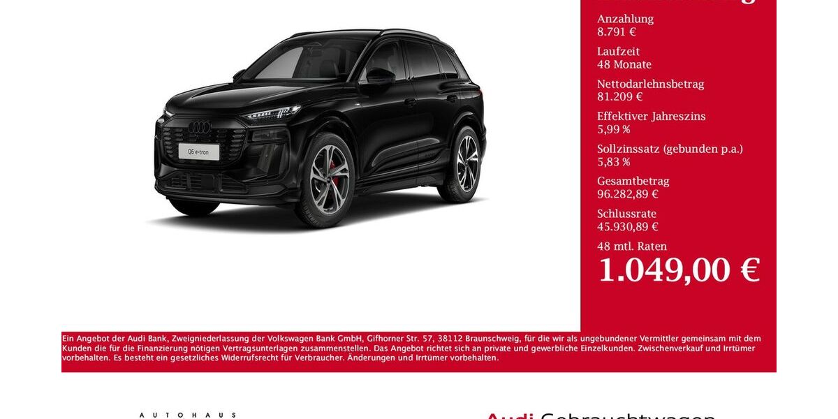 Audi Q6 e-tron 8.804 km 90.000 &euro; Pronsfeld 54597