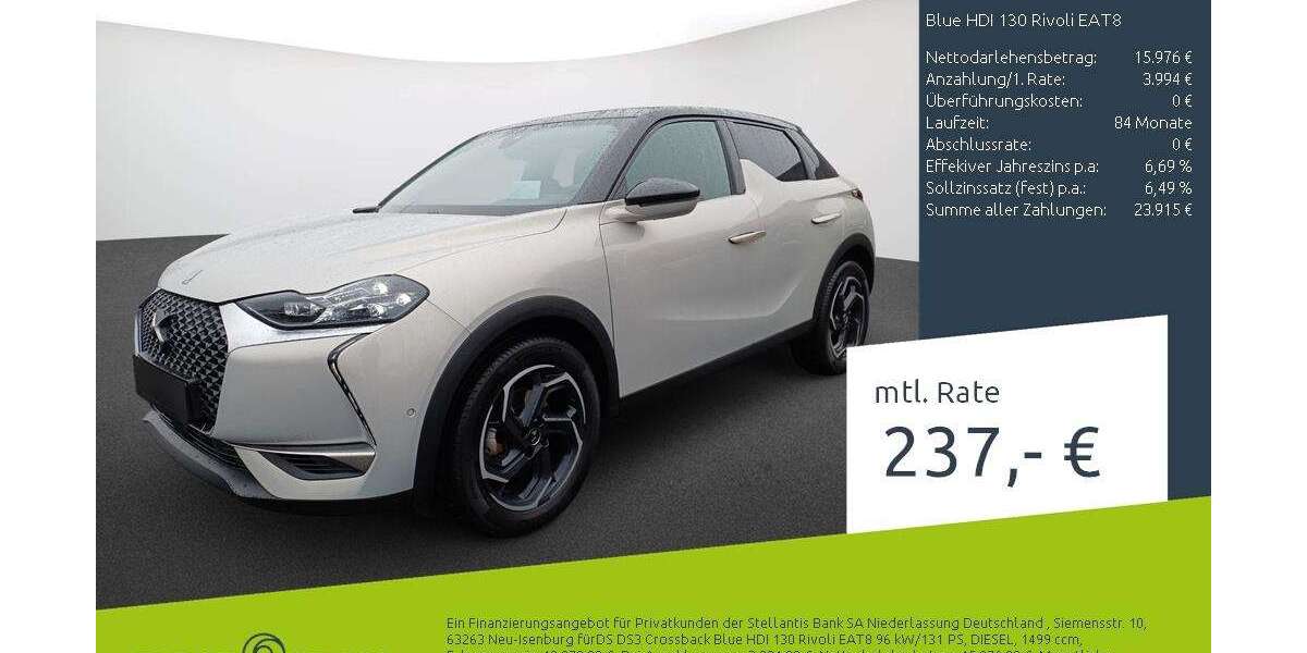DS Automobiles DS 3 Crossback 66.553 km 19.970 &euro; Bocholt 46395