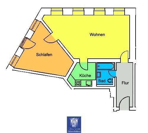 Etagenwohnung Dresden Löbtau-Nord - 2 Zimmer, 62 m&sup2;, 493&euro; | Angebot:26835562