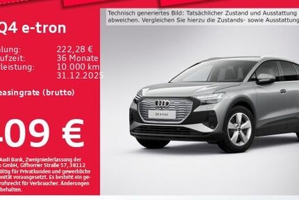 Audi Q4 e-tron 19.724 km 44.692 &euro; Eching 85386