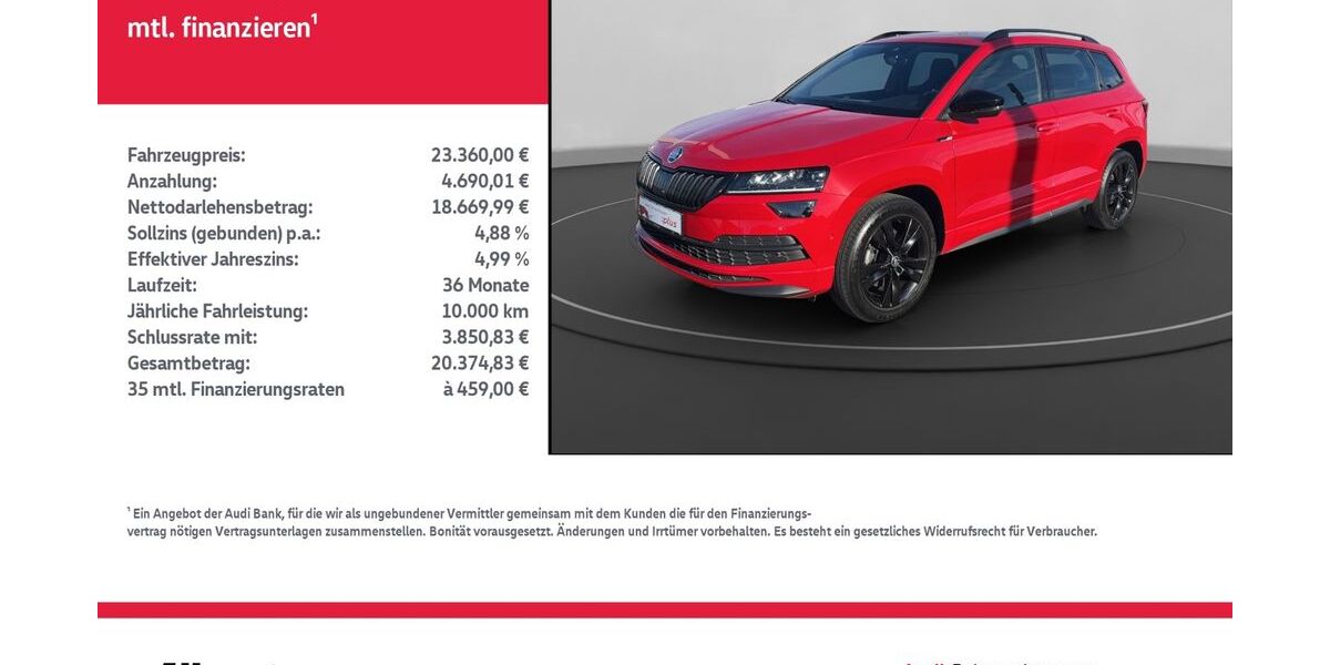 Skoda Karoq 77.482 km 23.360 &euro; Nordhausen 99734